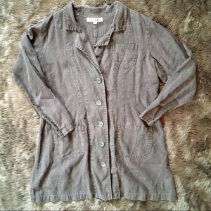 FLAX JEANNE ENGELHART Jacket Gray Medium Pockets